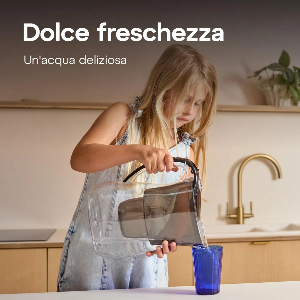 AQUAPHOR Caraffa filtrante Lago - Nero (3 filtri Maxfor)
