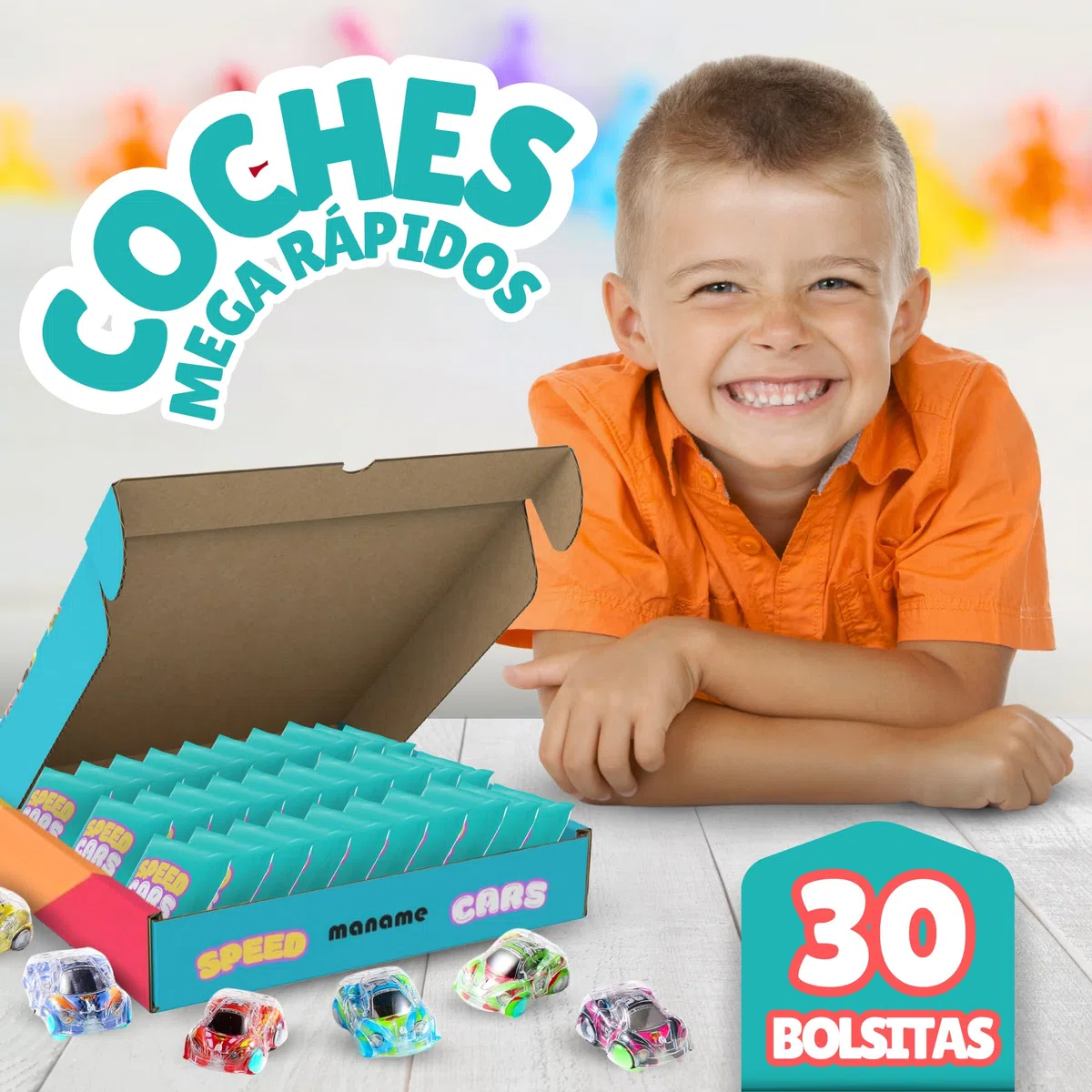 Confezione da 30 Regali per Bambini Scuola: Perfetto per Piñatas e Sacchetti di Compleanno per Bambini - Dettagli e Macchine