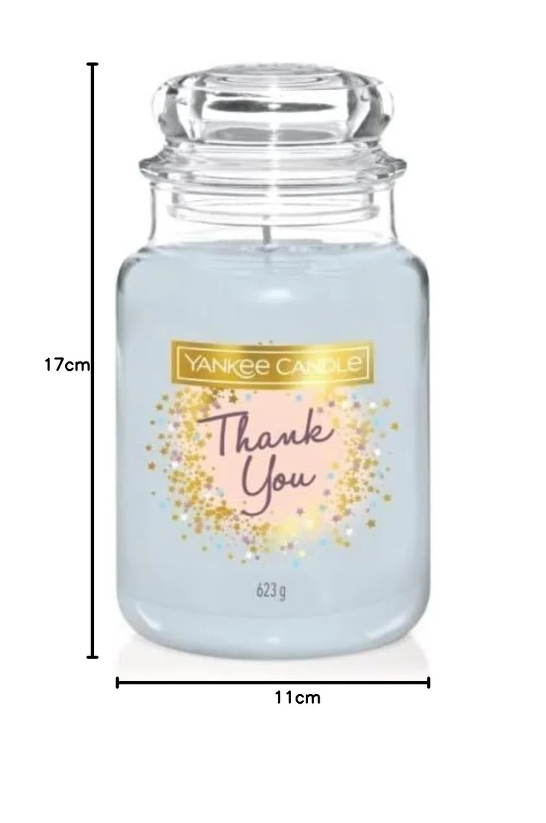 Yankee Candle Thank You - Candela profumata grande, 623 g