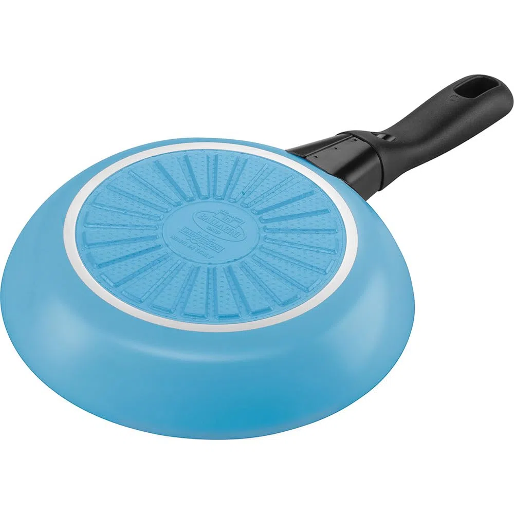 BALLARINI Padella Caprera Padella 20cm Alluminio Induzione Antiaderente Ceramica Made in Italy Blu