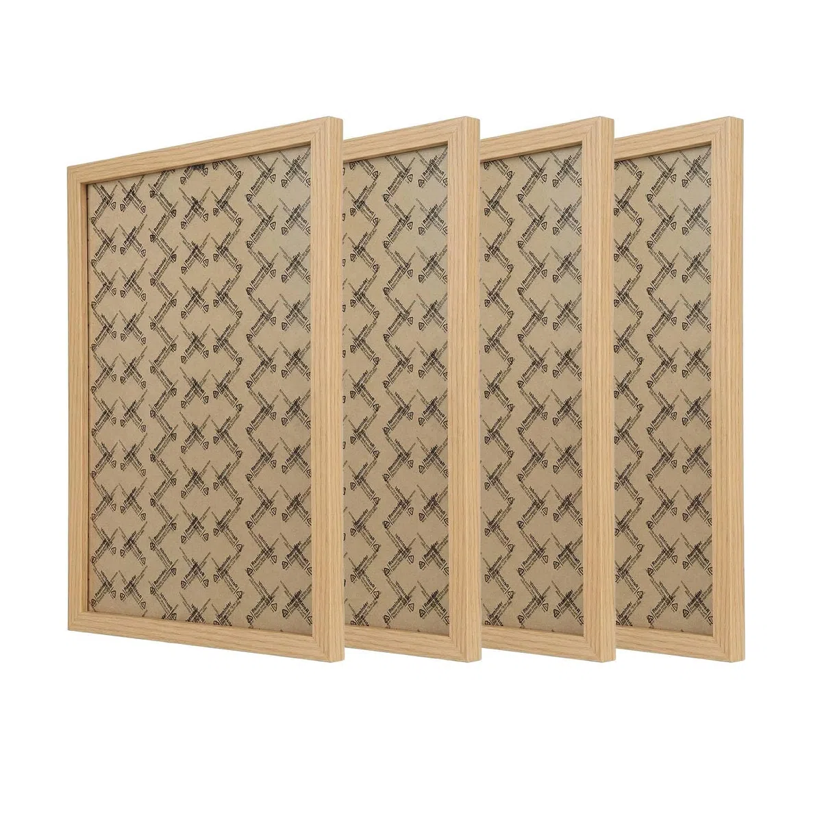 Licht-Erlebnisse Cornici set 4 DIN A3 legno plastica infrangibili 32,5 x 45 cm quadrate per certificati immagini
