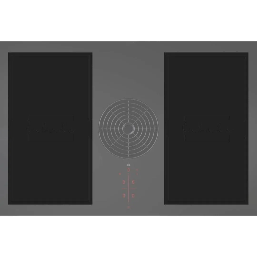 Lukada Tappetino a induzione, 100% silicone per induzione, set da 2 pezzi, nero, protezione per induzione, tappetino da forno, protezione per piano cottura, sottopentola, grande 25 x 45 cm, perfetto