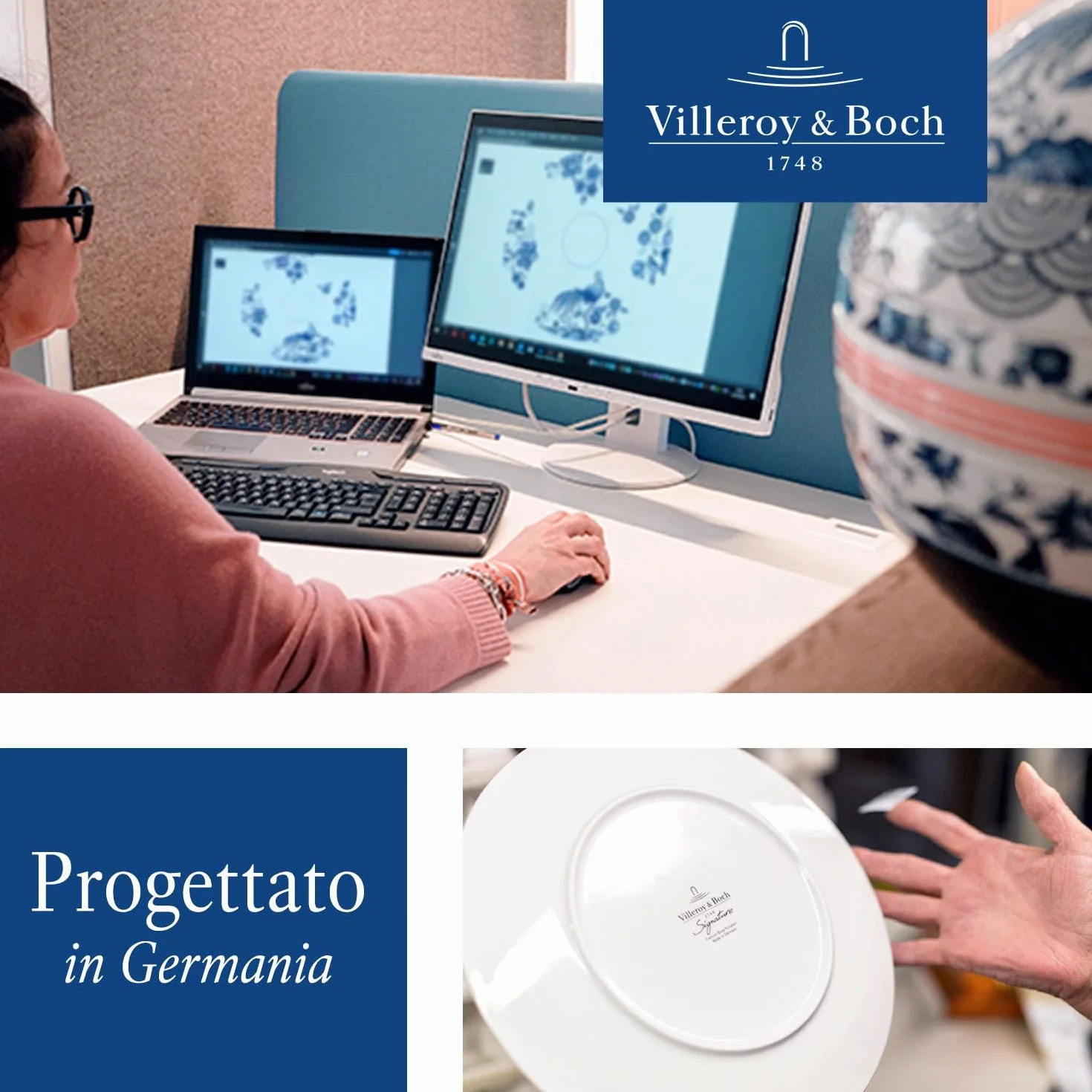 Villeroy & Boch – Easter Delight ciotola per pasta, porcellana Premium, motivi pasquali nostalgici, dettagli dorati, scodella fonda per primi di pasta, ciotole e cucina primaverile
