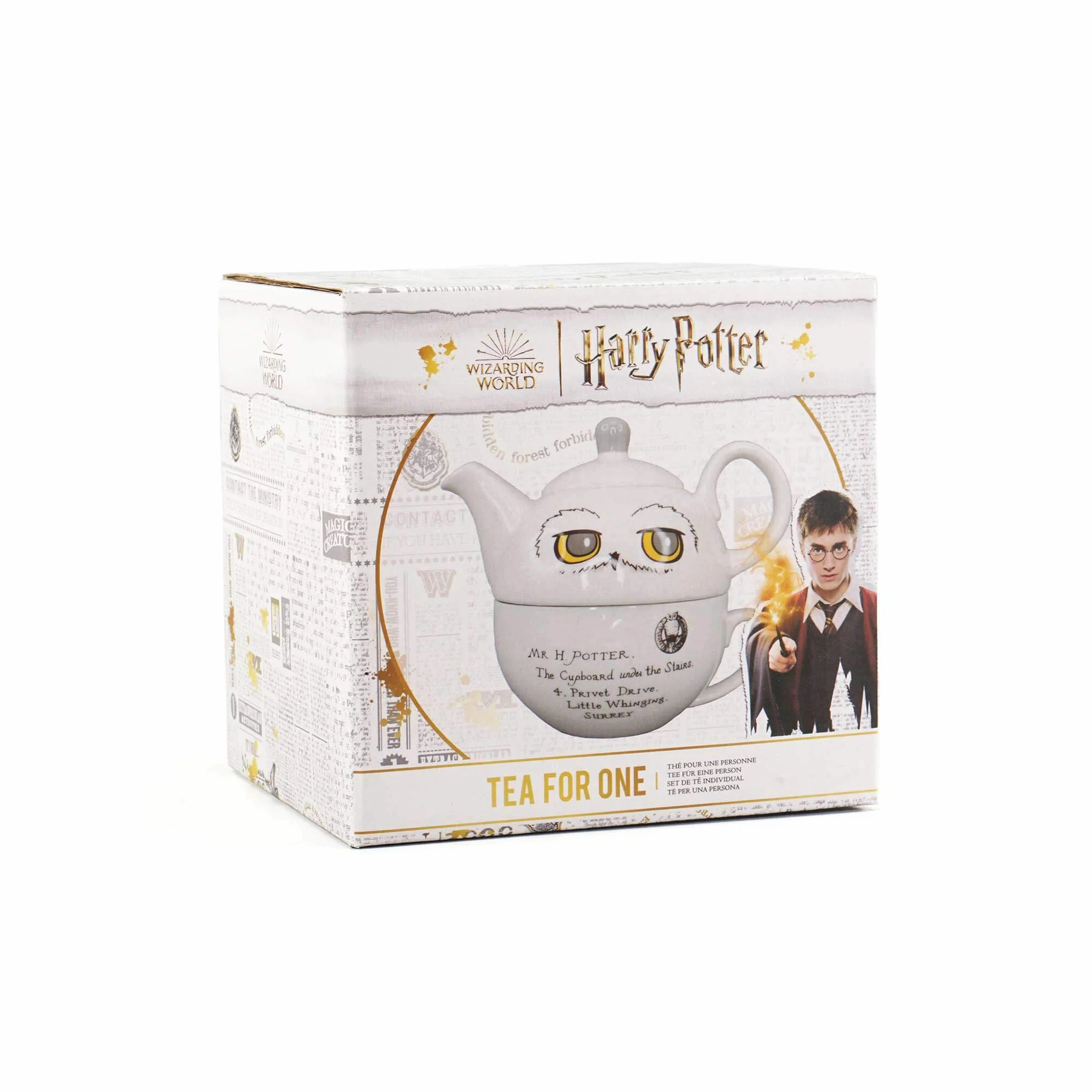 HARRY POTTER Hedwig - Set da tè per Uno, Motivo: Gufo Hedwig, Tazza, teiera Piccola