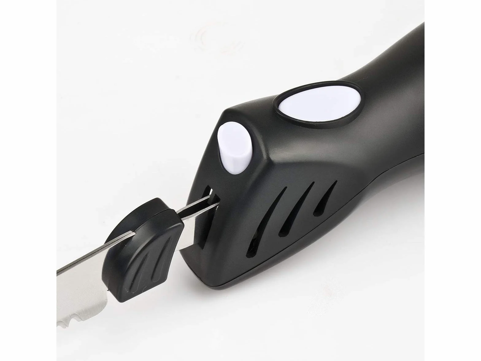 Girmi CT10 Coltello Elettrico, 45 W, Motore DC, 2 Set di Lame INOX, Nero