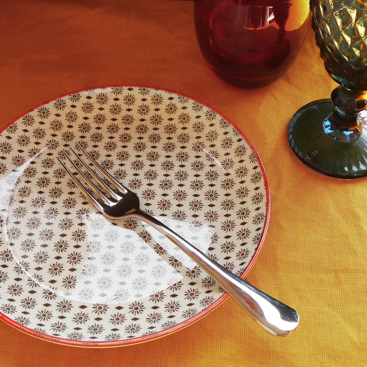 Pintinox, Set 24 Forchette Tavola Serie Round, Acciaio Inox Nichel Free, Made in Italy