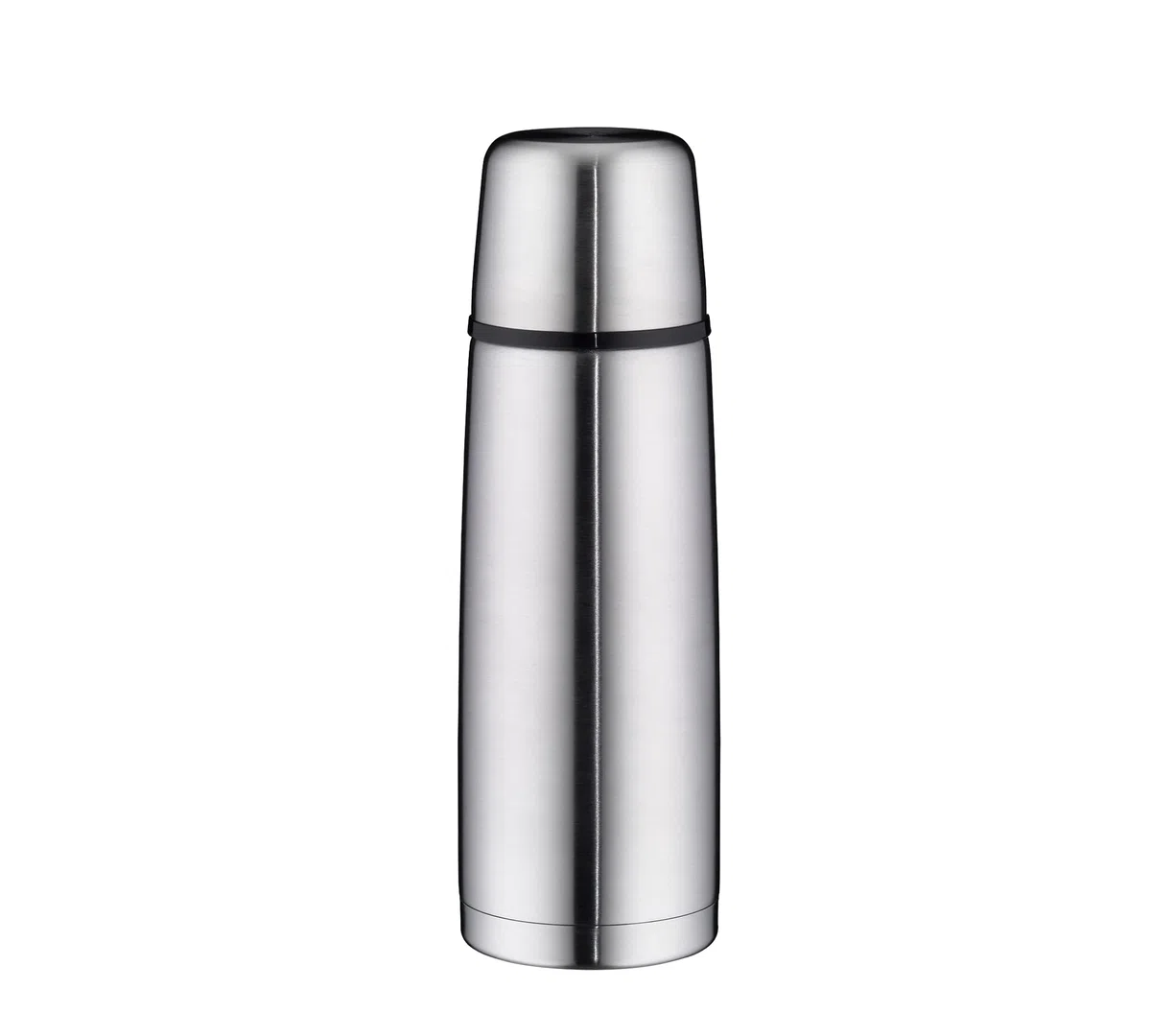 alfi ISOTHERM DV 750ml, borraccia isolante in acciaio con bicchiere, chiusura a vite a tenuta ermetica, tiene caldo per 18 ore, anti-impronte, durevole, per lavastoviglie, senza BPA