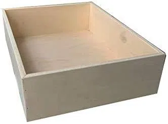 Madia Maidda Maddia Cassetta Contenitore Lievitazione Panetti Panielli Impasto Pizza Legno Impilabile cm. 40 x 30 (Misure Esterne) Altezza cm. 9 (Misura Interna) (50x40xh10)
