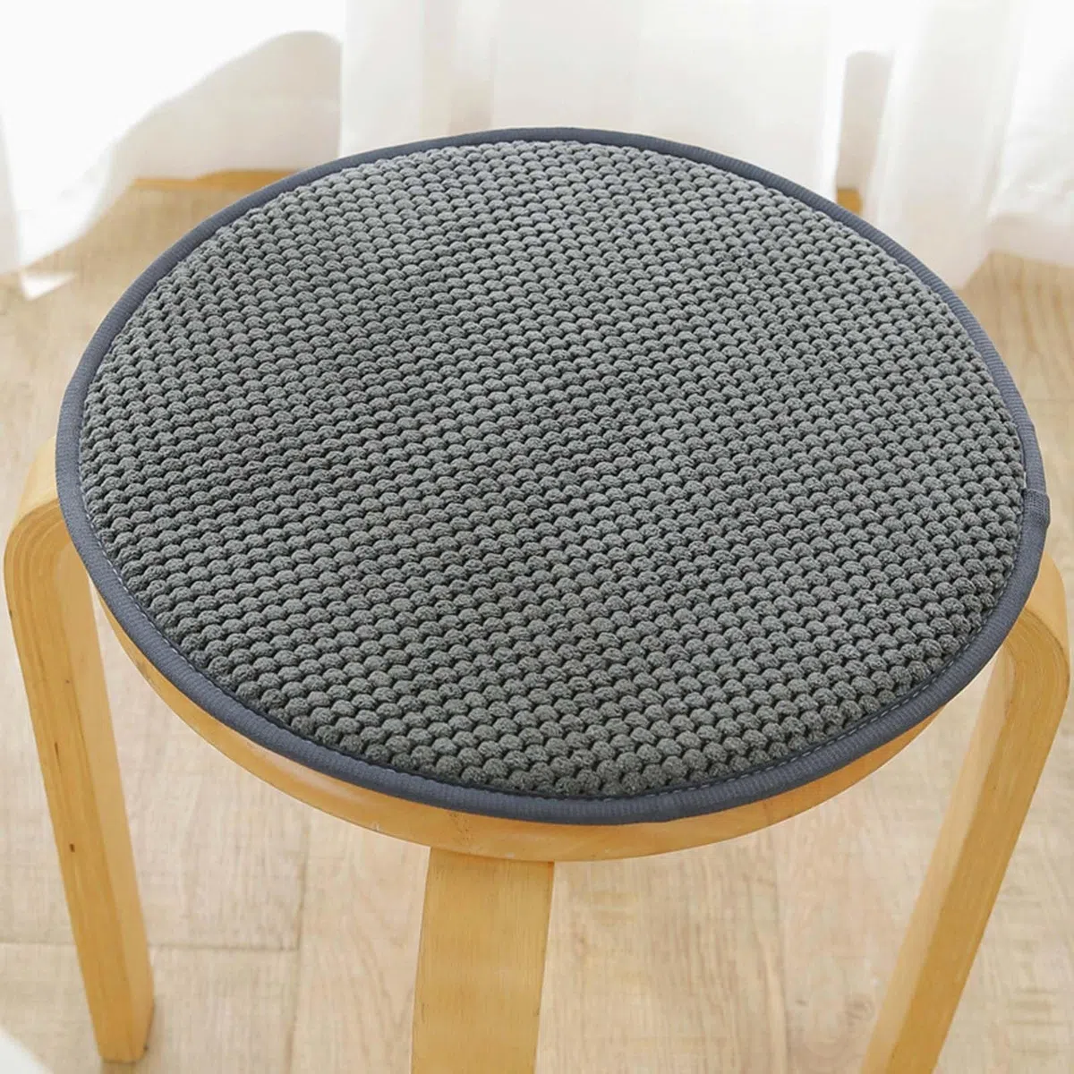 Cuscini rotondi per sedie 30/35/40/45/50 cm, cuscino per sedie da giardino, per sala da pranzo e giardino, per cucina e casa(Color 2,Diameter 40cm)