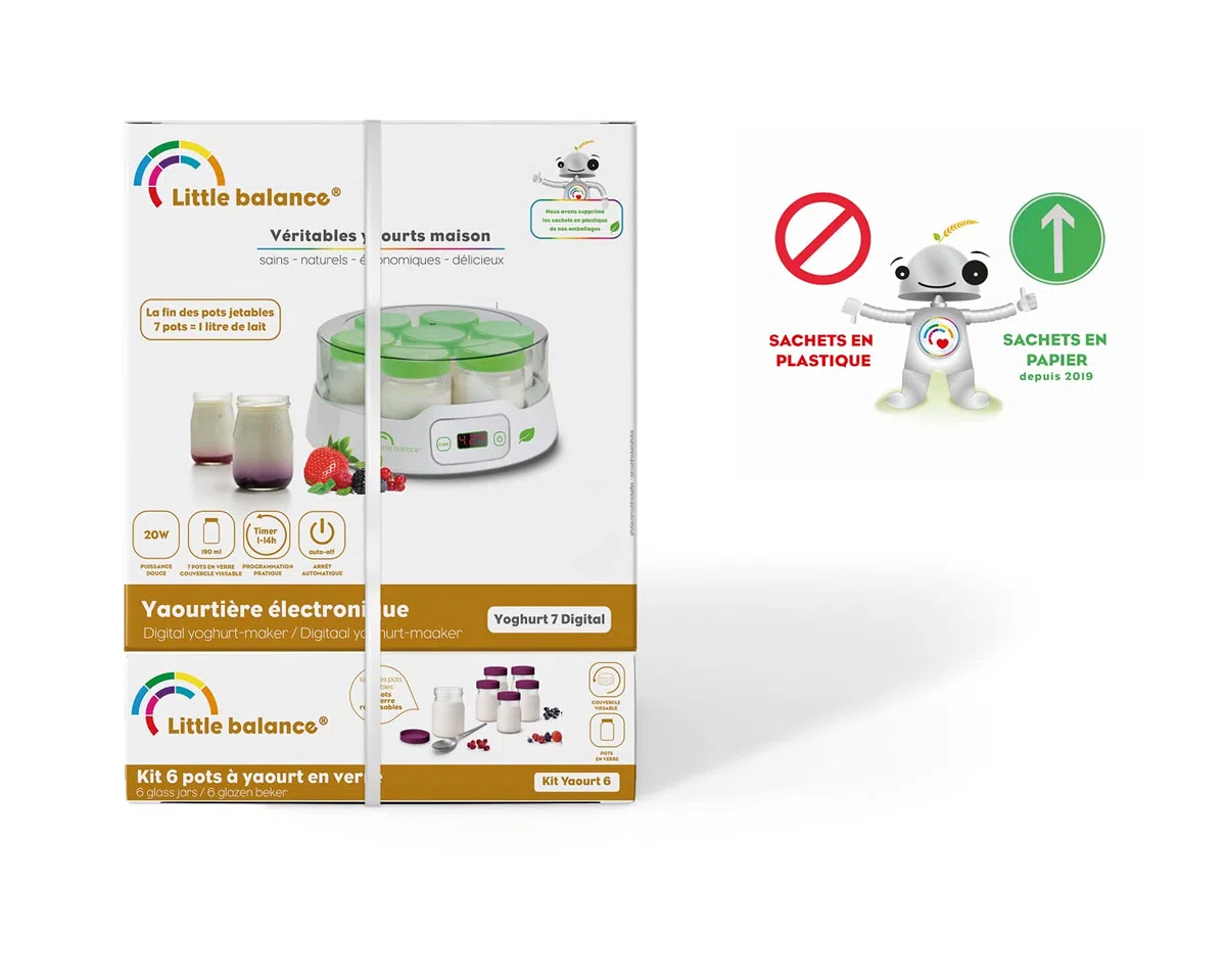 YAOURTIERE 7P Digital + 6 pots additionnels LITTLE BALANCE - 8487