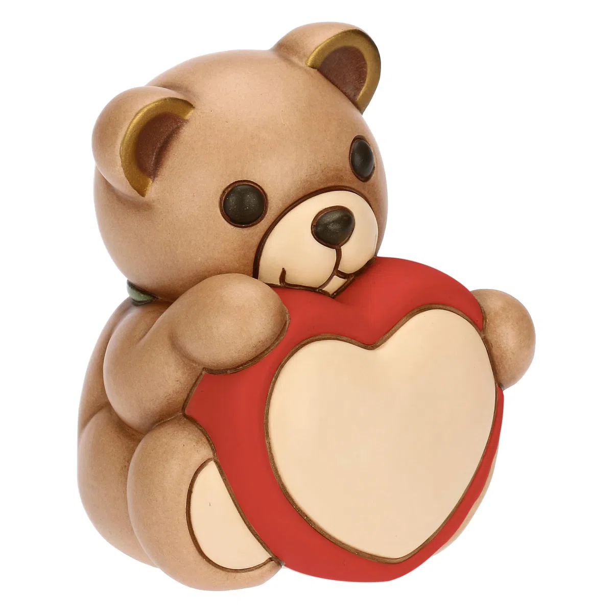 Thun Teddy con Cuore, Medio, Ceramica, Collezione Altro novità 2025, 8,9 x 8,7 x 10,9 cm