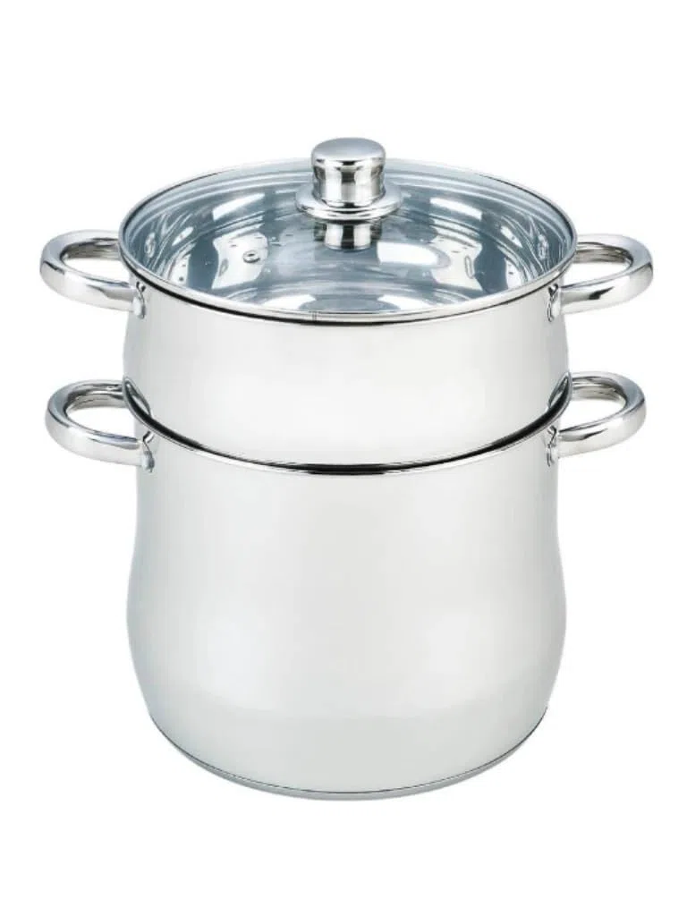 Pentola per Cous Cous Cuscus Vaporiera a Induzione in Acciao Inox (10L)