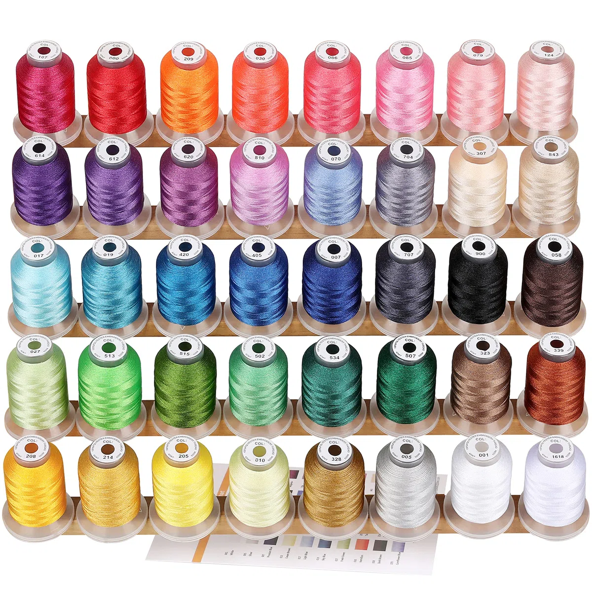 New brothread 40 Brother Colori poliestere filo di ricamo macchina 500M(550Y) / bobina Per Brother/Babylock/Janome/Singer/Pfaff ricami e cuciture macchina