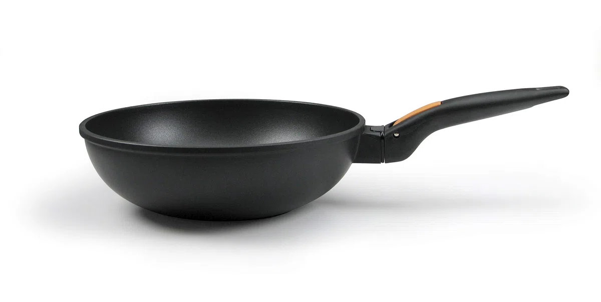 Tescoma 605058 SmartClick Wok Antiaderente Induzione Manico Removibile, 28 cm