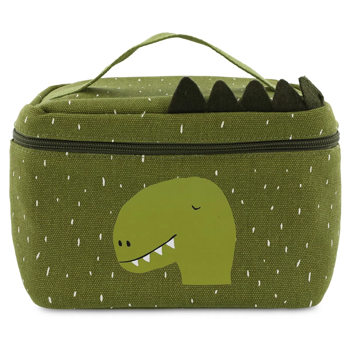 Trixie 20-201 Borsa per il pranzo Dino, Cotone, 5,2 litri, Verde