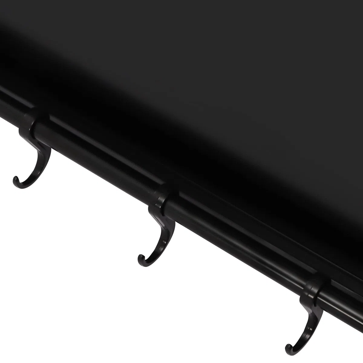 Supporto per forno a microonde con 6 ganci per ripiano a parete, capacità di carico massima 30 per tutti i tipi di oggetti, adatto per la cucina e il bagno (nero)