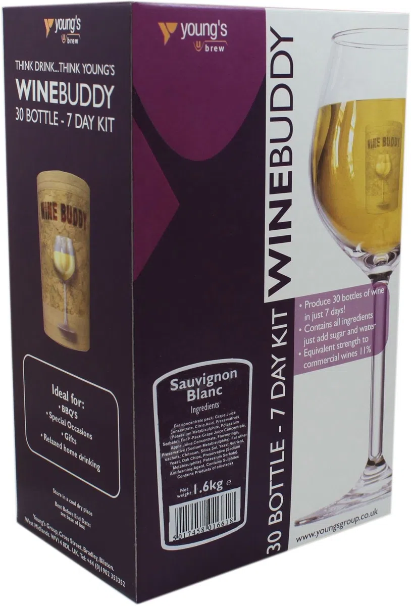 Sauvignon Blanc 30 Bottle – Home Brew Wine making kit