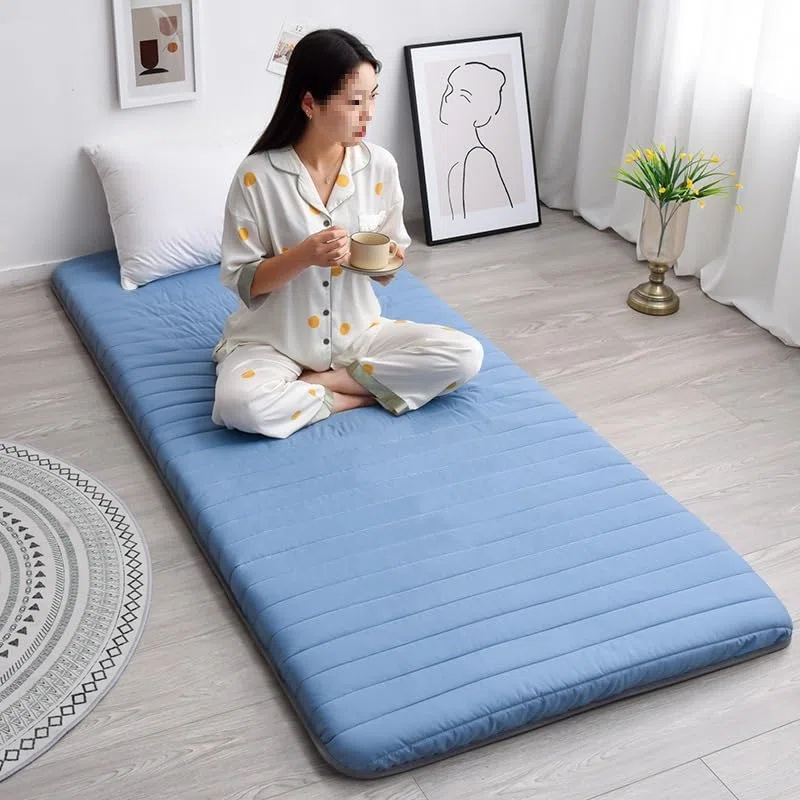Materasso da Letto Singolo DSAoTeng in Spugna Blu, Morbido, Pieghevole, 90 x 200 cm