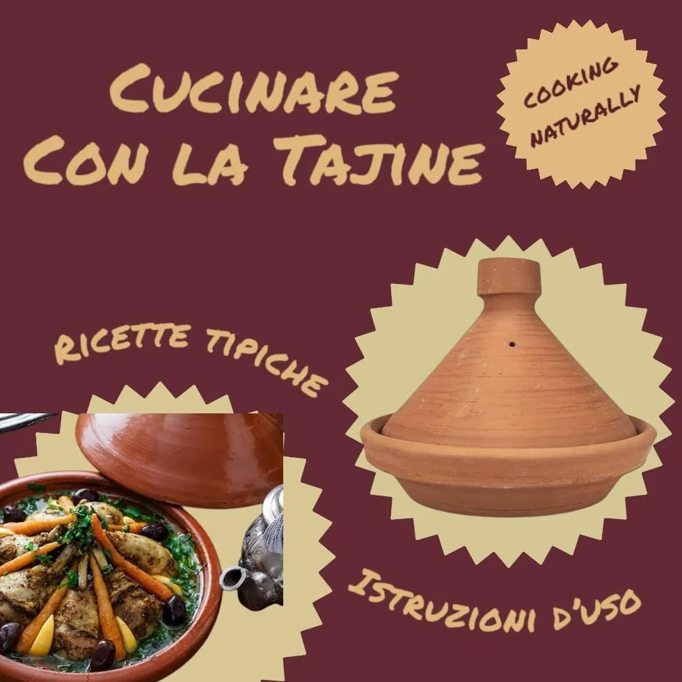 Tajine Marocchino Terracotta Rotondo 26 cm