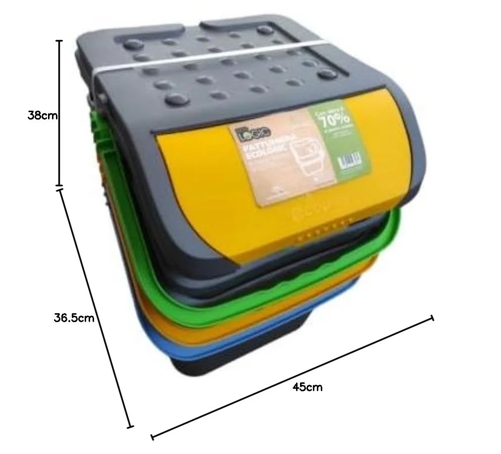 Ecoplast Set 3 PATTUMIERE ECOLOGIC 35L EC35