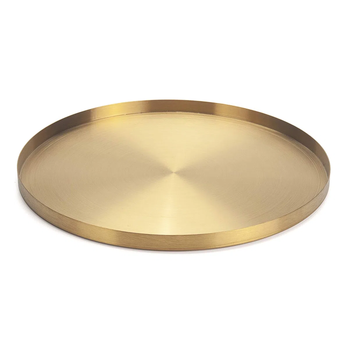Vassoio Decorativo di Immagazzinaggio Dell'organizzatore Del Vassoio Dell'oro Rotondo per Gioielli, Trucco, Articoli da Toeletta, Stoviglie da Cucina Oro 32cm