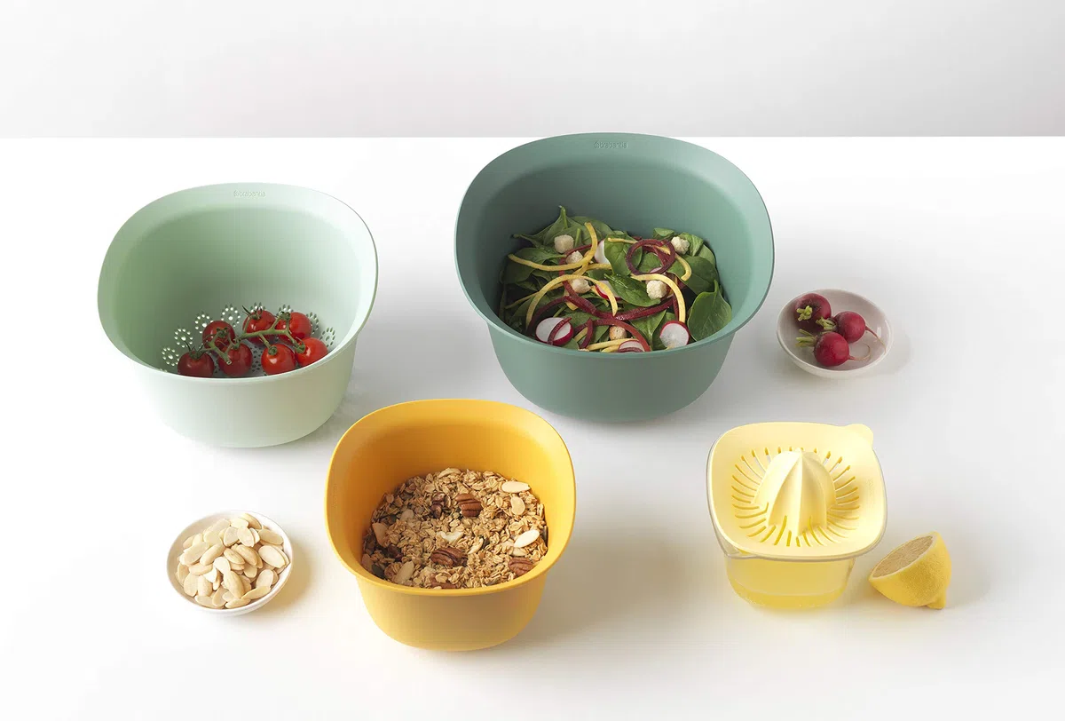 Brabantia Set Ciotole, Plastica, Tasty+ Assortiti