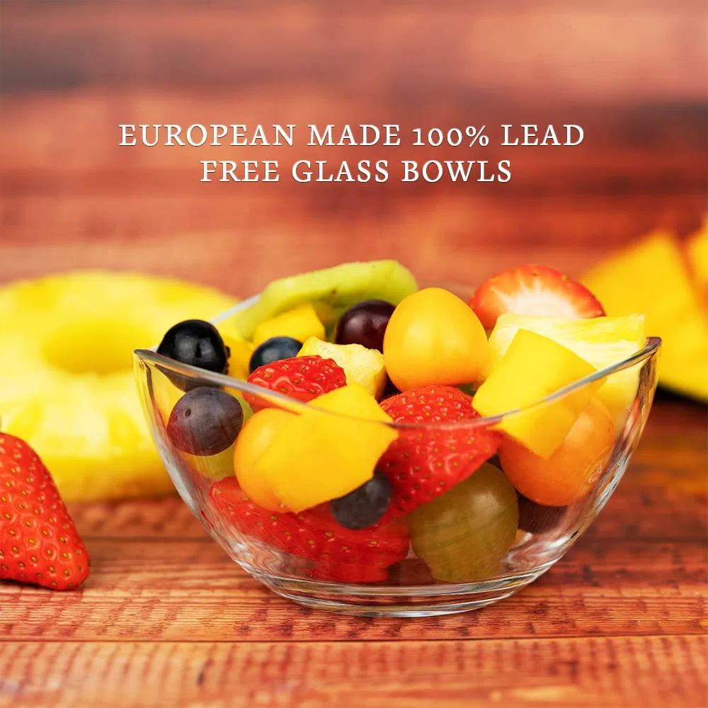 NORDIC SCHILLER Ciotole in Vetro Set 12 310ml Ciotola per Dessert in Vetro SENZA PIOMBO Coppette Gelato, Salse Sundae Caramelle, Ciotole Per Frutta, Insalatiere, Tazza da Dessert