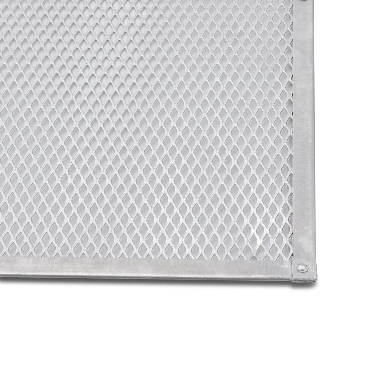 Retina in alluminio rettangolare per pizza a maglia stretta 60x40 cm