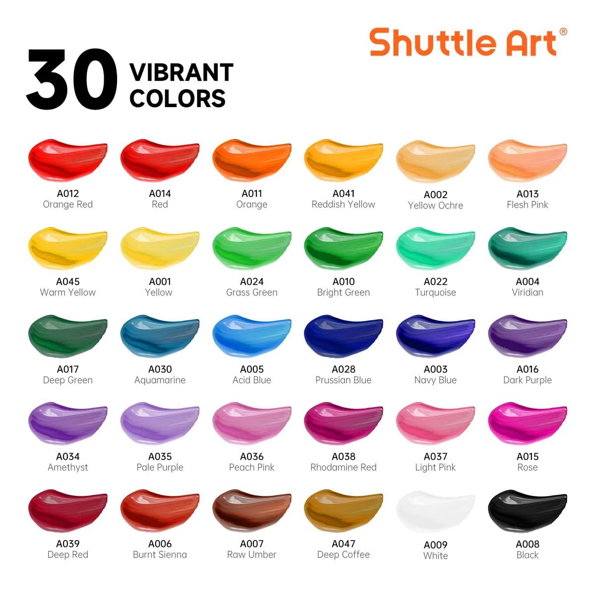 Shuttle Art Colori Acrilici per Dipingere 54 Pezzi, Set Pittura con 30 Colori, Cavalletto Pittura Legno, Tela, Pennelli, Tavolozza, Blocco da Disegno, Acrylic Paint per Bambini, Adulti Artisti