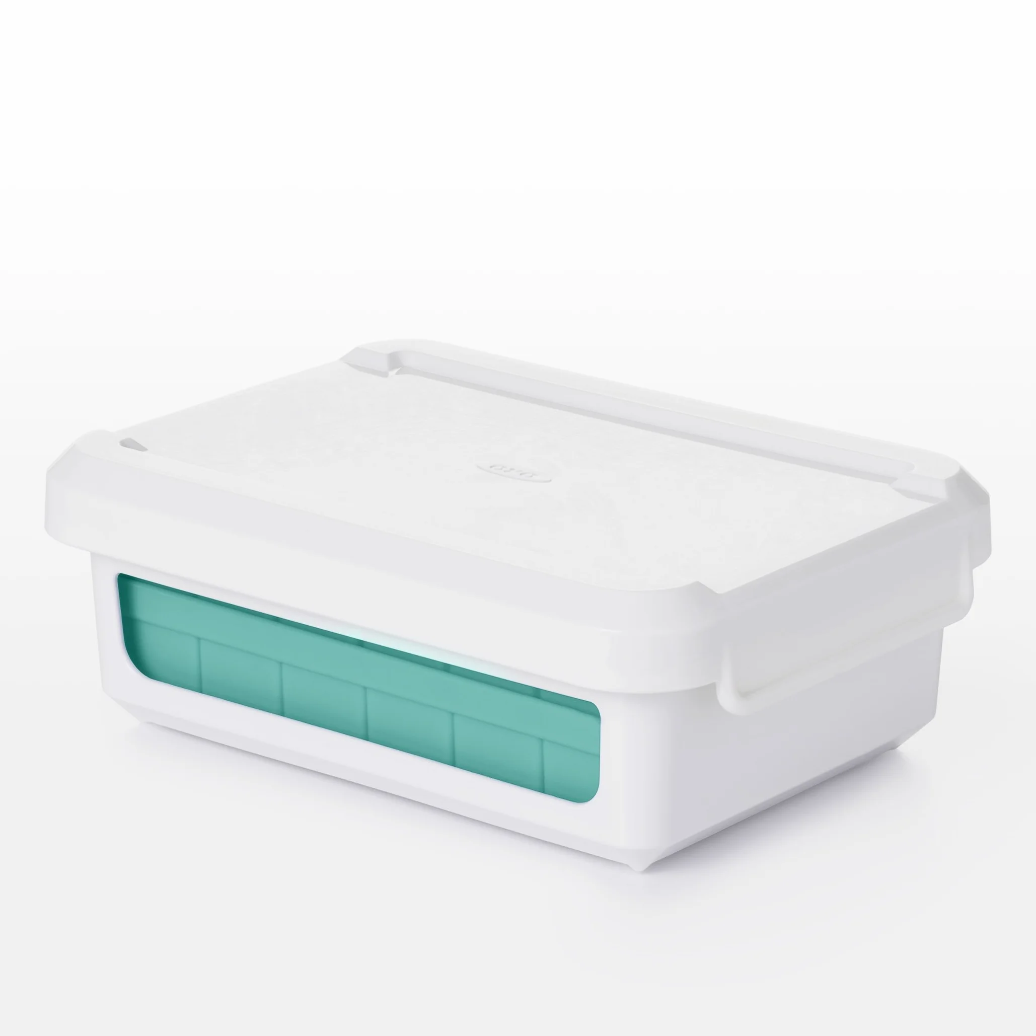 OXO Good Grips Vaschetta per ghiaccio da freezer con coperchio in silicone - Piccola