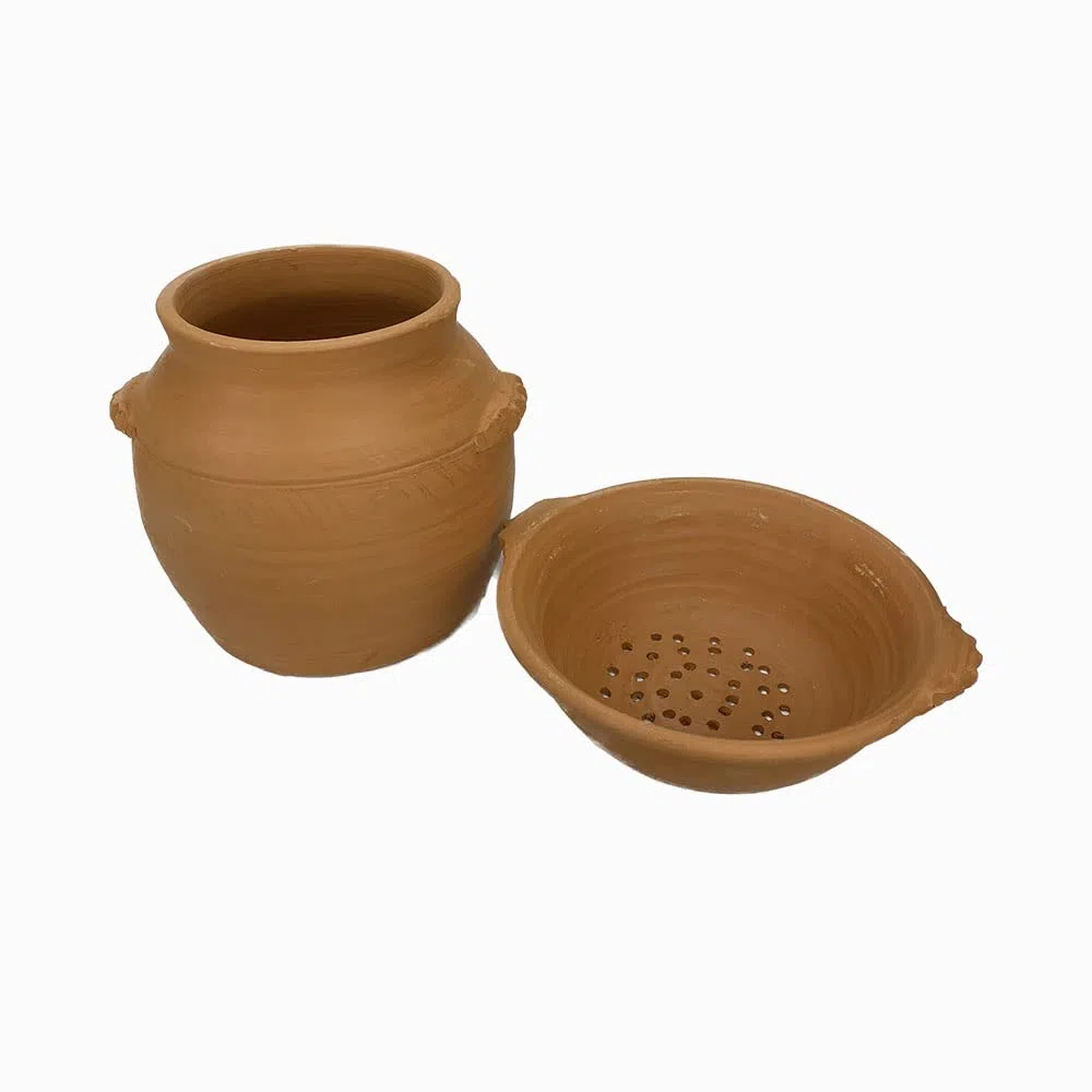 Couscussiera marocchina in Terracotta Naturale cm 30 * 27*h35
