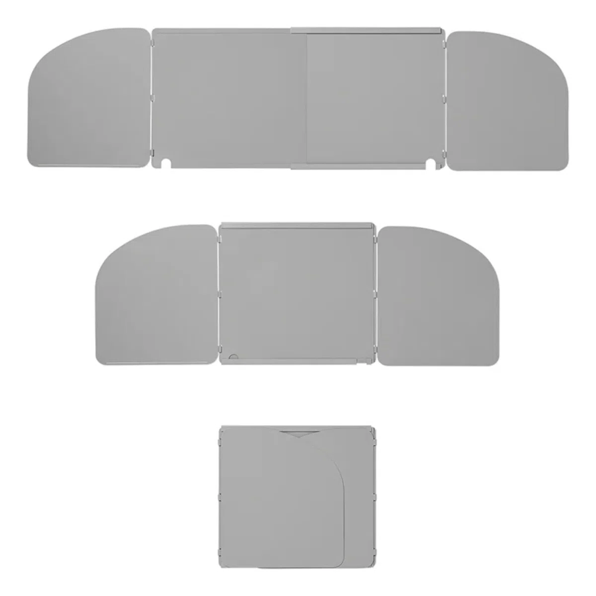 Protezione dal vento, fornello a gas e griglie L 32/62 x P 28,5 x H 25 cm, paraspruzzi con custodia