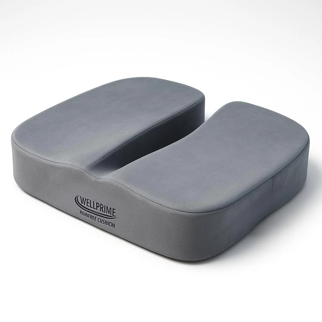Wellprime Painfree Cushion, Cuscino ortopedico con diversi gradi di durezza, riduce la pressione sul coccige, problemi alla prostata, favorisce la circolazione sanguigna e alleggerisce il coccige