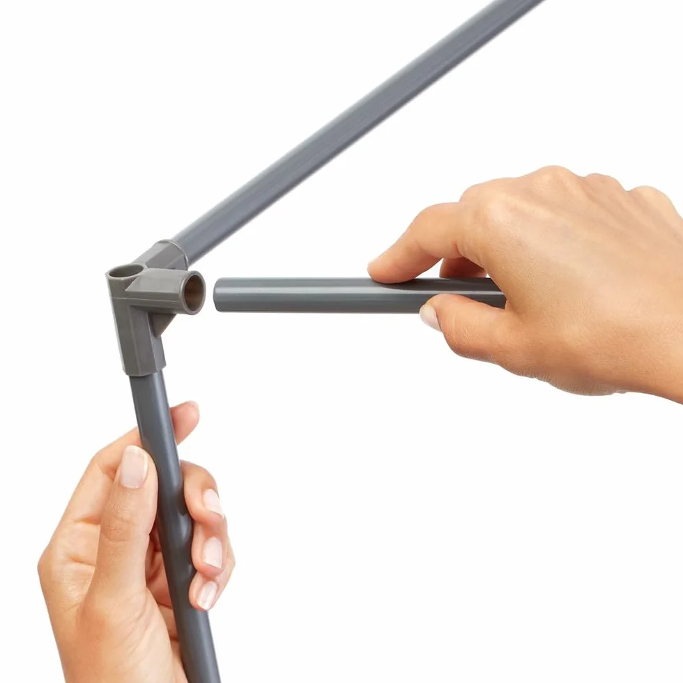 Rayen, Armadio Guardaroba, Mobile e Versatile, Facilità di Montaggio, con Asta Appendiabiti e 4 Tasche Laterali, Apertura con Zip, Grande capacità di archiviazione, 79 x 54 x 155 cm, Grigio (2054.01)
