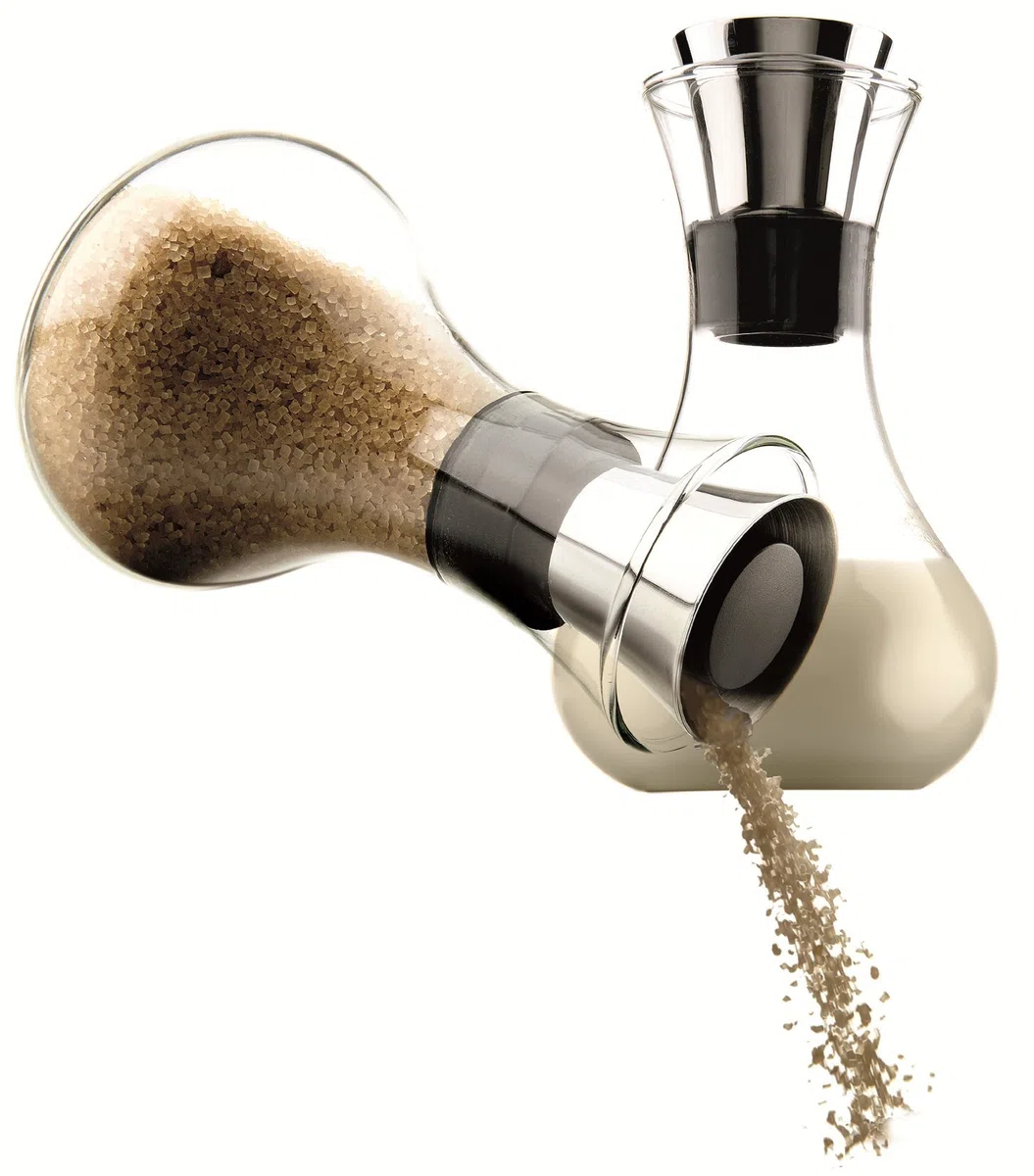 Eva Solo 567545 Set Latte e Zucchero, Anti-goccia, Vetro/Acciaio inox