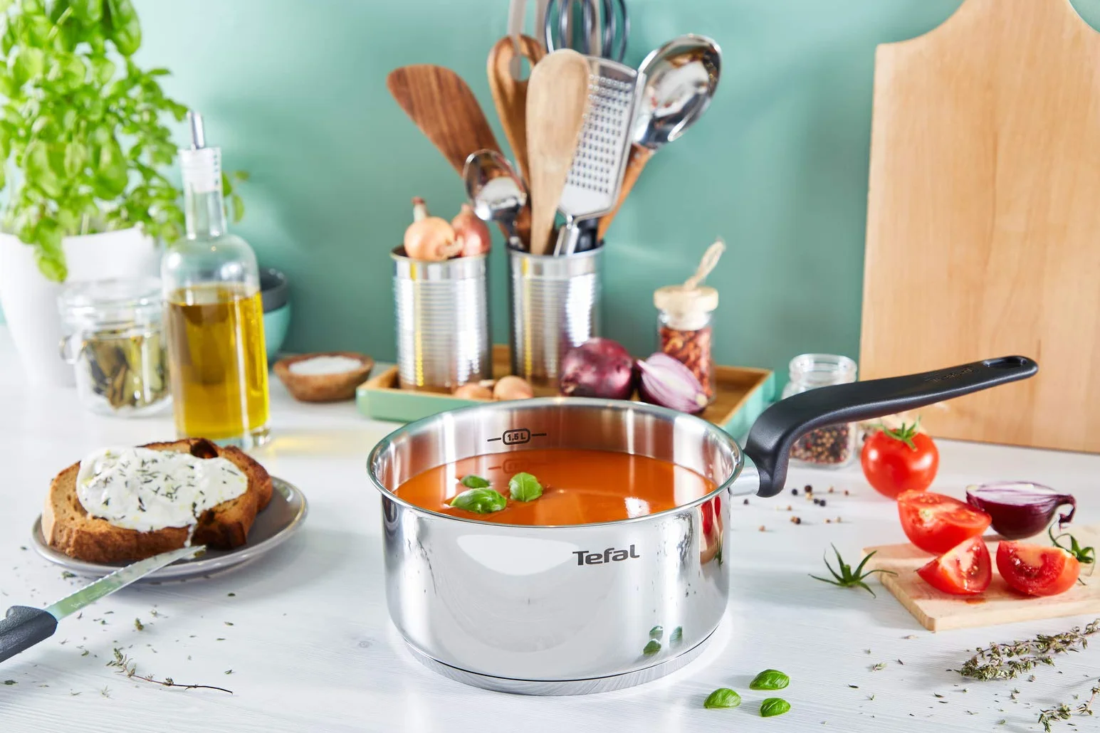 Tefal PRIMARY Casseruola in acciaio inox 20 cm / 3 L + CV