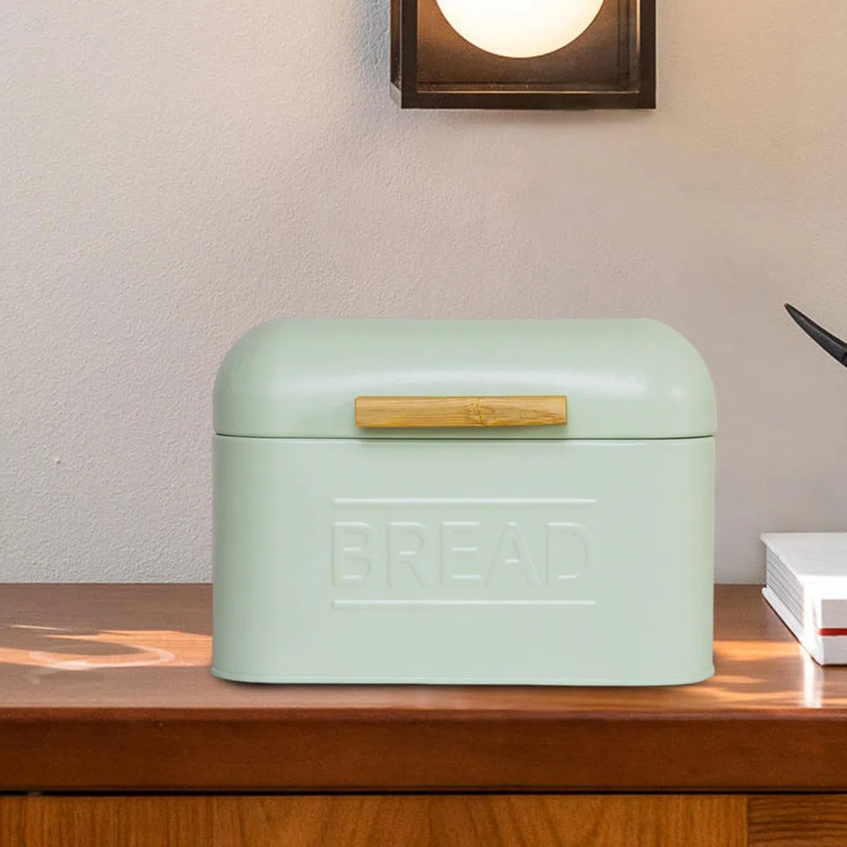Sharplace Contenitore per Il Pane, Contenitore per Il Pane, Contenitore Multiuso per Il Pane retrò, Contenitore per Il Pane, Verde Chiaro