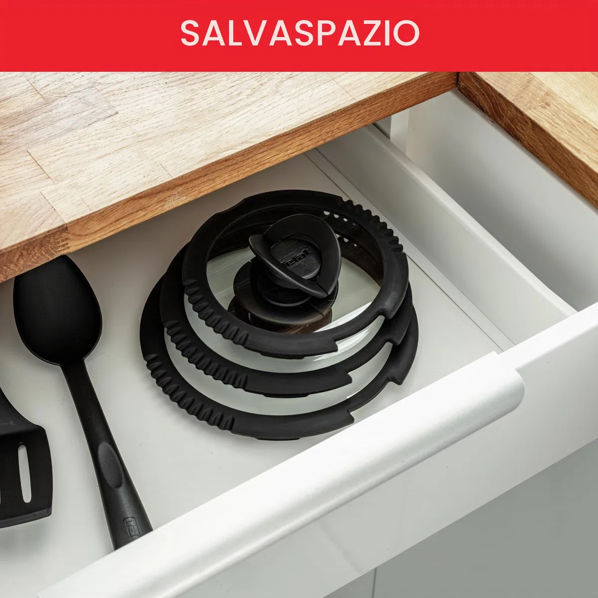 Tefal L9931012 - Coperchi in Vetro Diametro 16, 18 e 20 cm