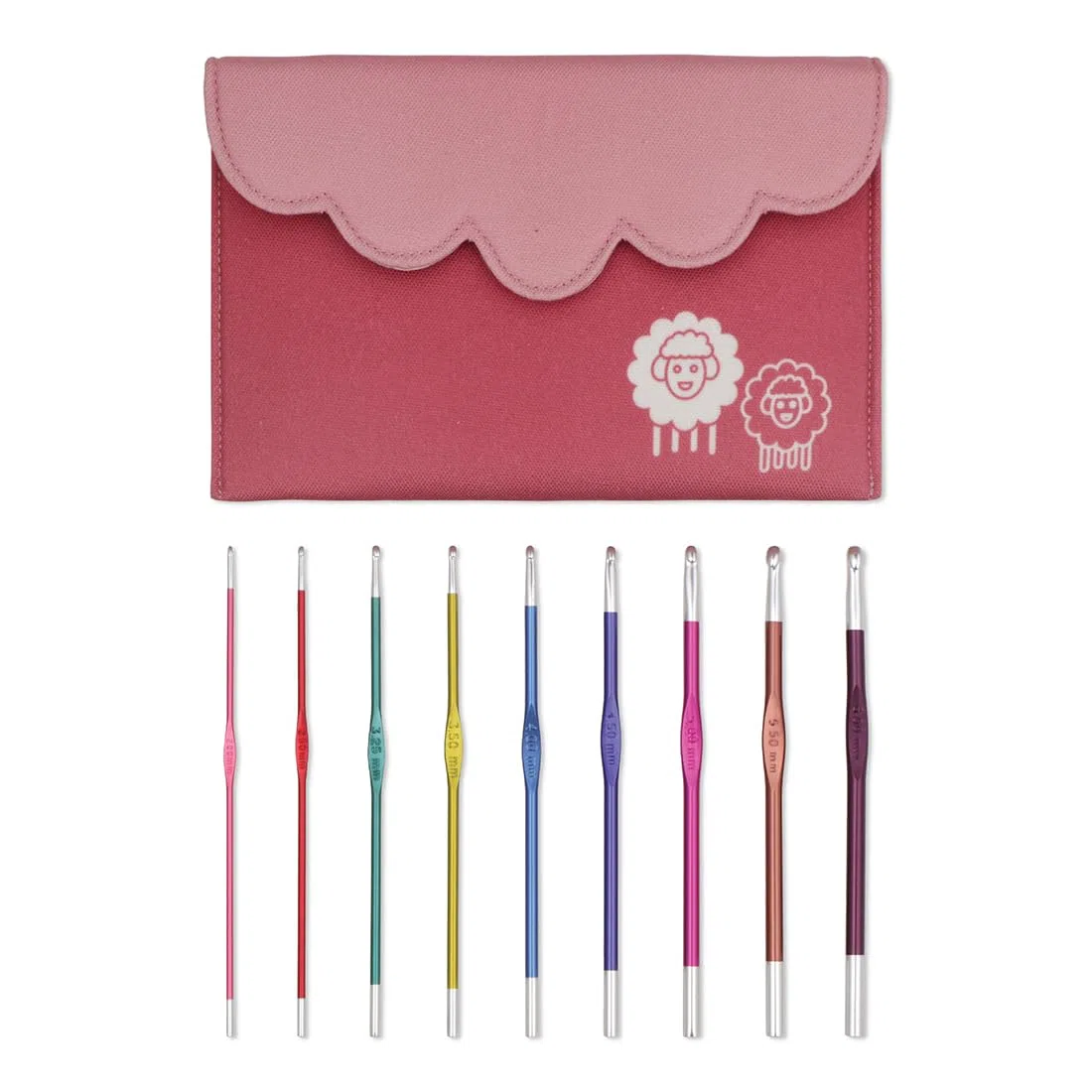 Set di uncinetti KnitPro, Zing Single-end in alluminio, 2.00-6.00mm