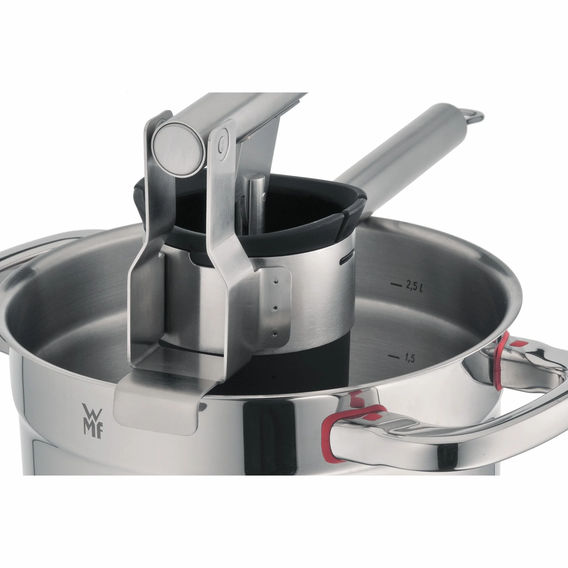WMF Multi Stampa 35 cm Profi Plus Cromargan in Acciaio Inox, plastica e parzialmente opacizzato