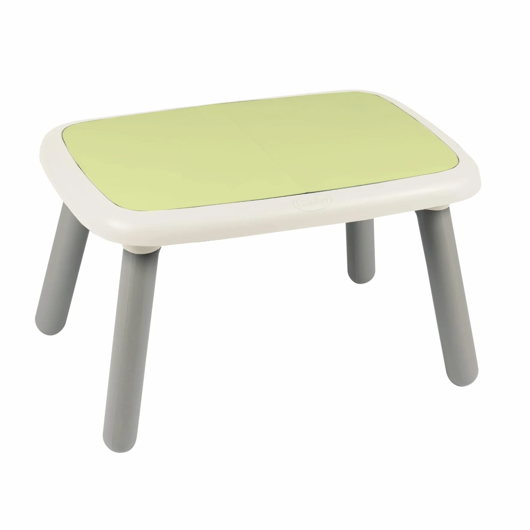 Smoby - Tavolo Life Kid, plastica riciclata, per bambini dai 18 mesi, colore biancoe verde, 7600880408
