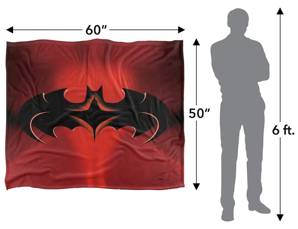 LOGOVISION Batman Batman And Robin Logo Coperta super morbida al tatto setoso – 152 x 127 cm