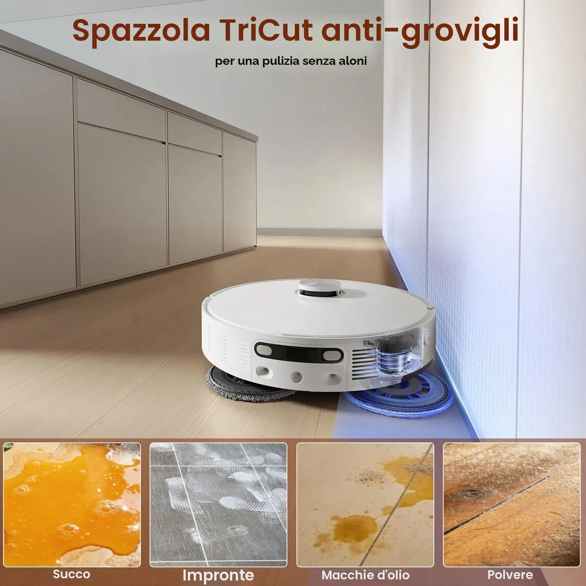 Accessori per Dreame L10s Pro Ultra Heat/L10s Ultra Gen 2/X30 Ultral/Mova E30 Ultra, Include 1 Spazzola Principale, 4 Spazzole Laterali, 4 Filtri, 4 Panni Mop, 6 Sacchetti a Vuoto, 1 Spazzola Piccola