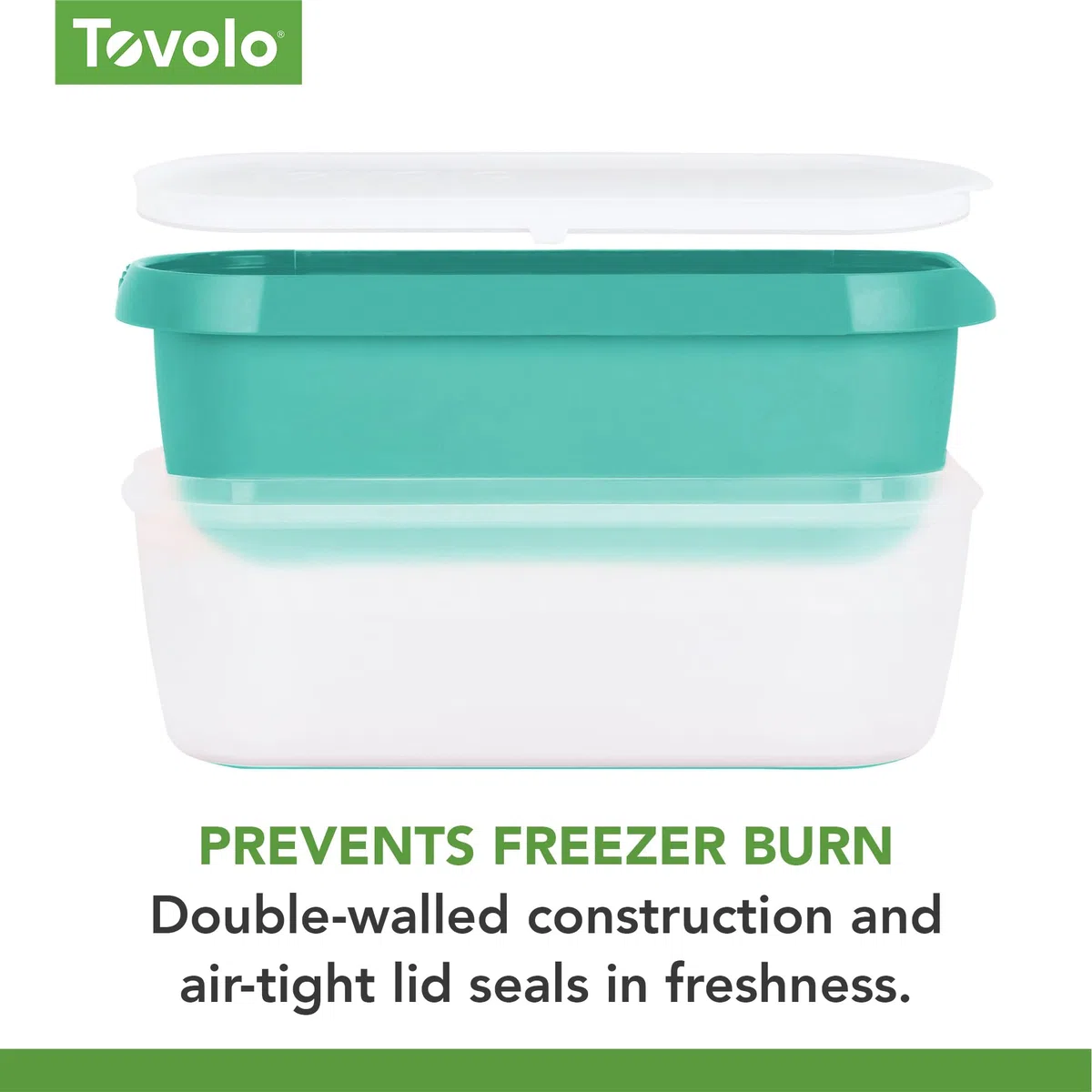 Tovolo Glide-A-Scoop - Vaschetta per gelato riutilizzabile, Tropical Breeze, ermetico, senza BPA, per gelato fatto in casa, compatta, lavabile in lavastoviglie (1,5 litri)