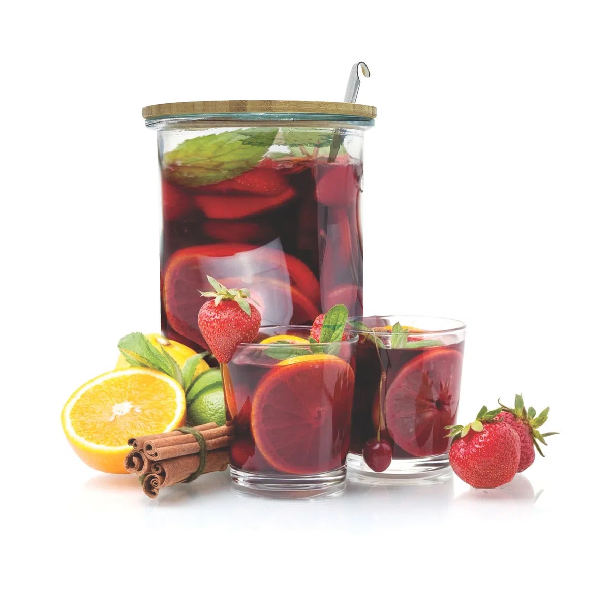 HOME DECO FACTORY Barattolo, 5 L, Trasparente/Marrone