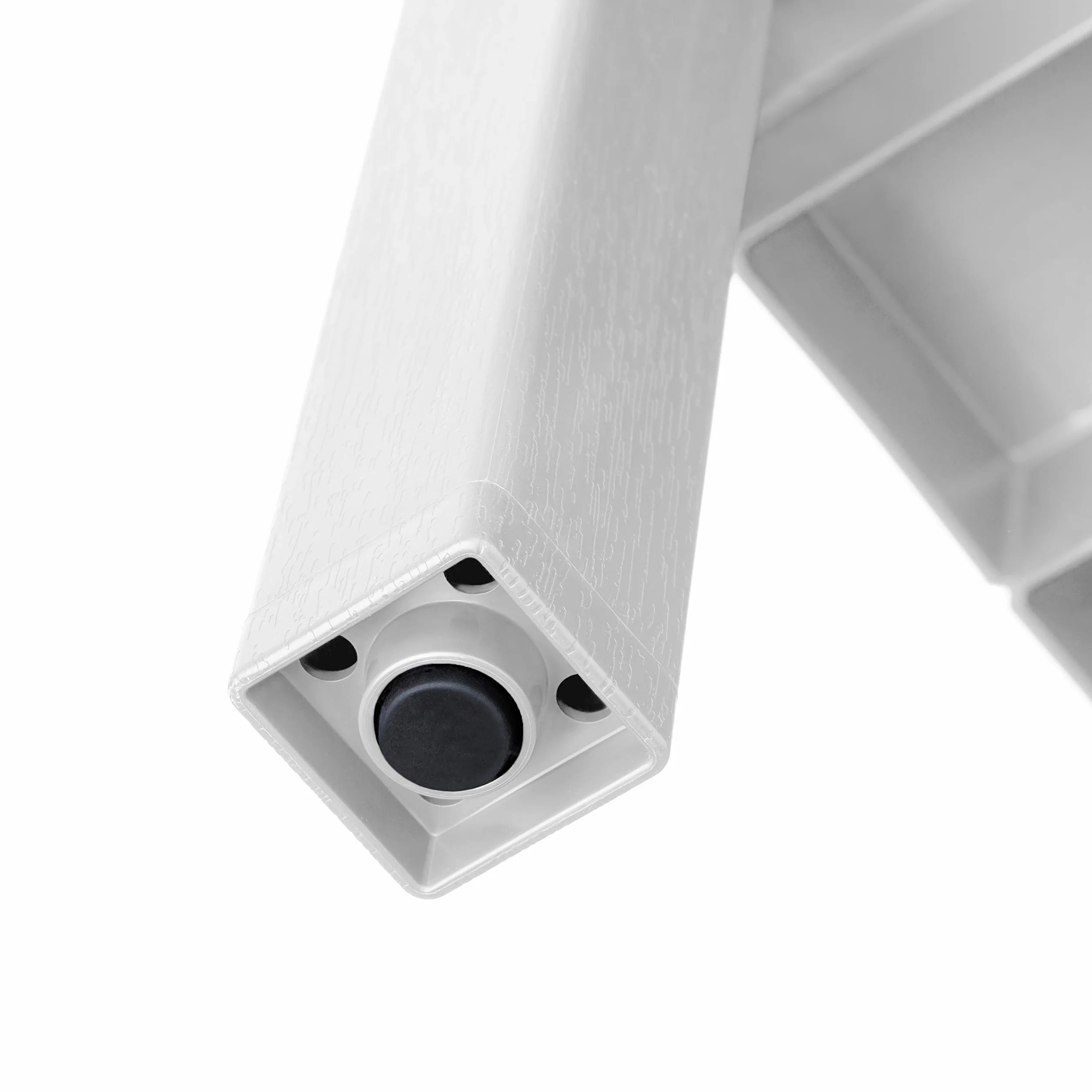 TATAY Scaffale Angolare Bagno a 4 Ripiani | Resistente all’Umidità | Inclusi Viti e Compatibile con Sistema Quick Fix | Per Interni ed Esterni | Portata fino a 32 kg – Modello Lombok – Bianco