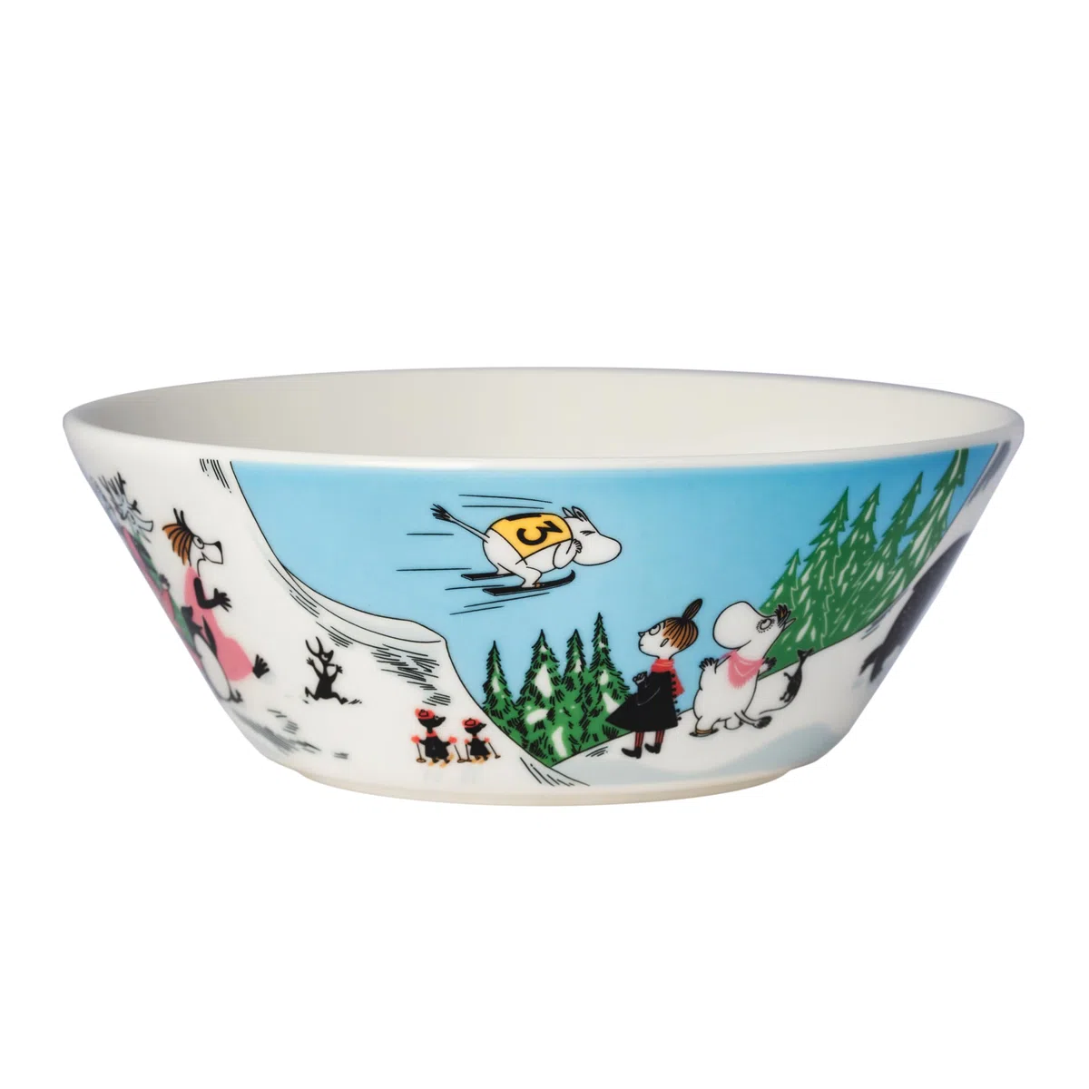 Arabia Moomin Bowl - Salto con gli sci, 15 cm