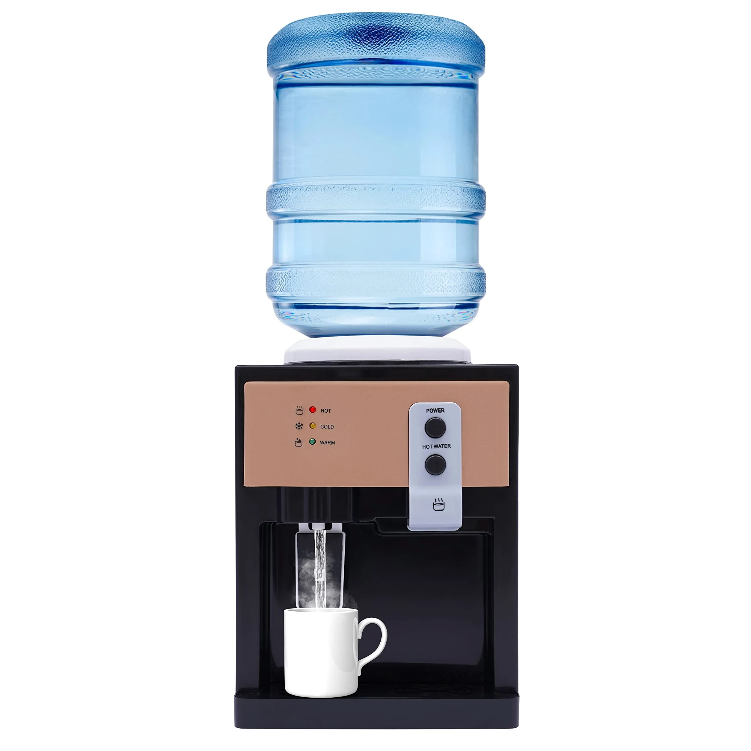 Distributore di acqua elettrica, distributore di acqua calda fredda, adatto per scrivanie, comodini, tavolini, bar e altri luoghi.