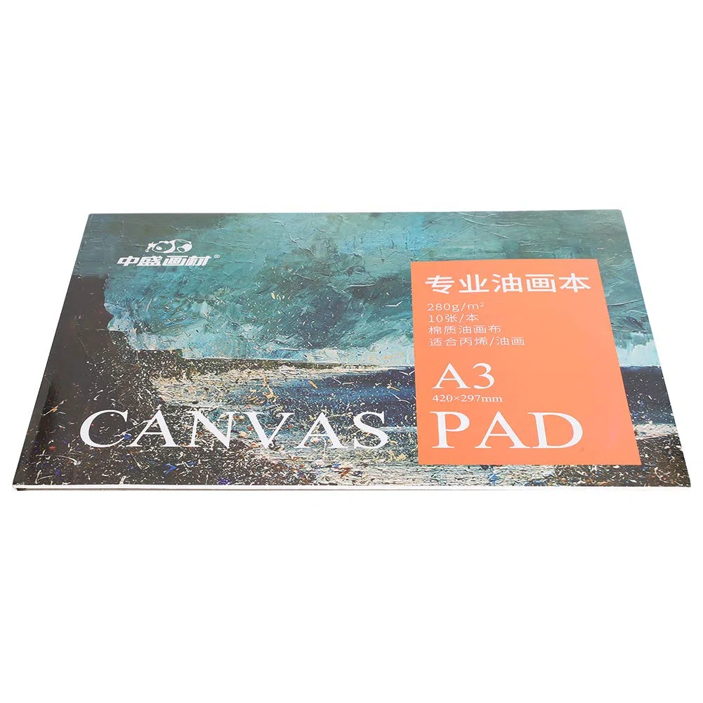 A3 Pittura a Olio Libro di Carta Tela di Cotone Pad Strumento di Disegno per Principianti Rifornimenti d'arte 420x297mm Accessori Professionali per l'uso