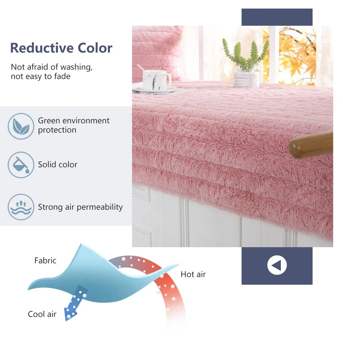 Cuscino per divano spesso antiscivolo Tappeto tatami Cuscino per balcone durevole Cuscino per divano lavabile Cuscino per davanzale della finestra 60 * 150cm-Rosa-Cuscini（1 pezzo